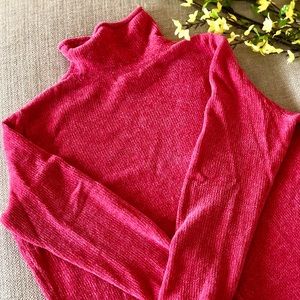 Gander Series Hot Pink Mock Turtleneck Sweater
